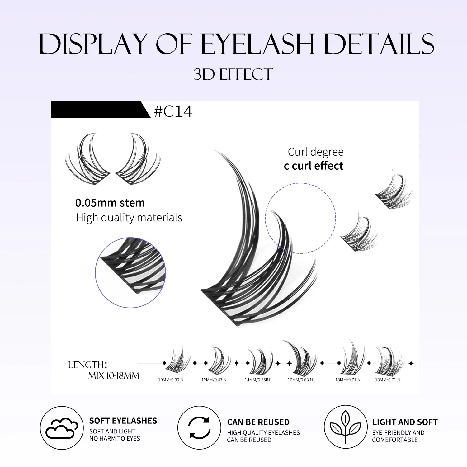 Natural Cluster Lash Kit