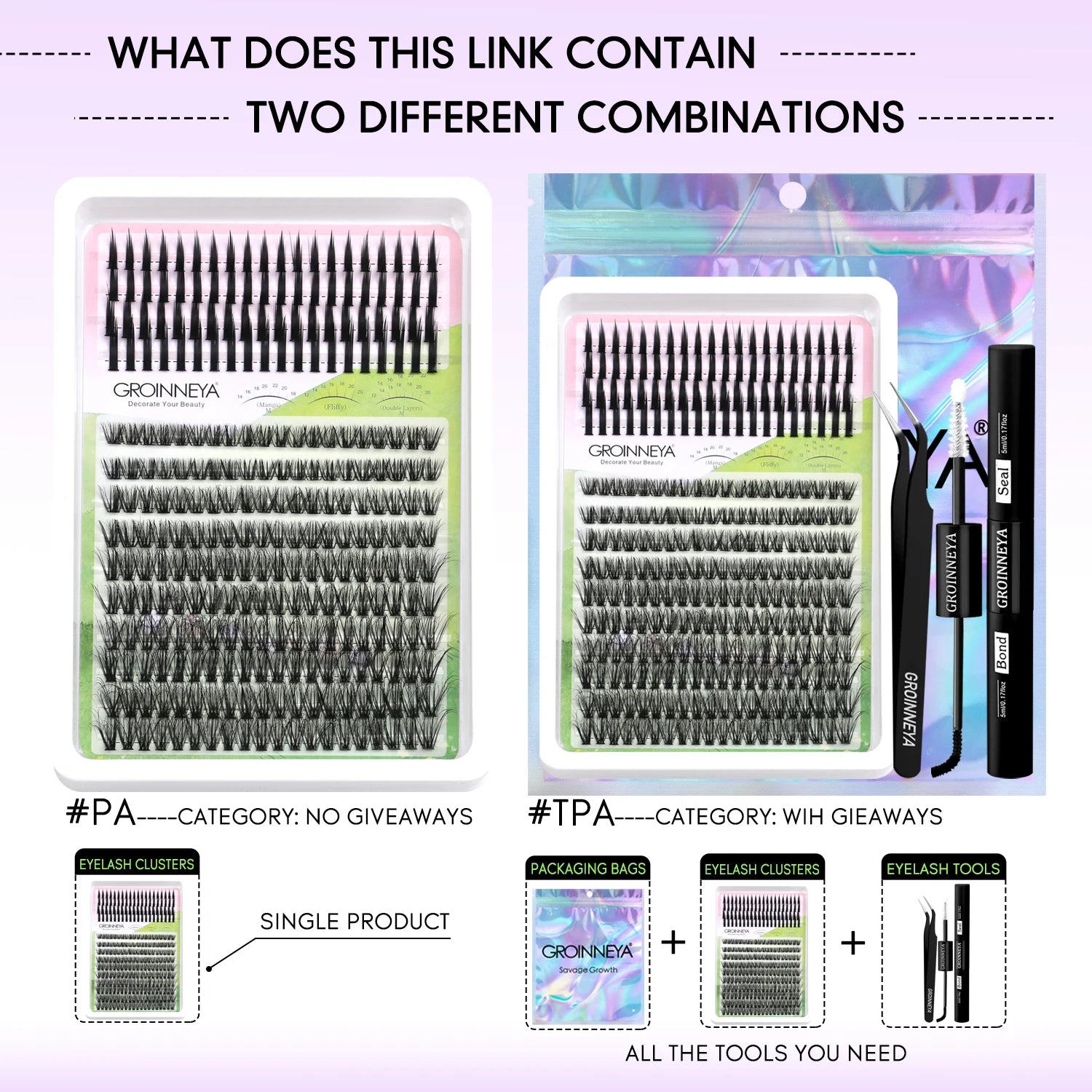 Manga Cluster Lash Kit Set