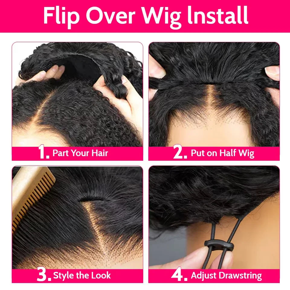 Afro Kinky Curly Headband Wig