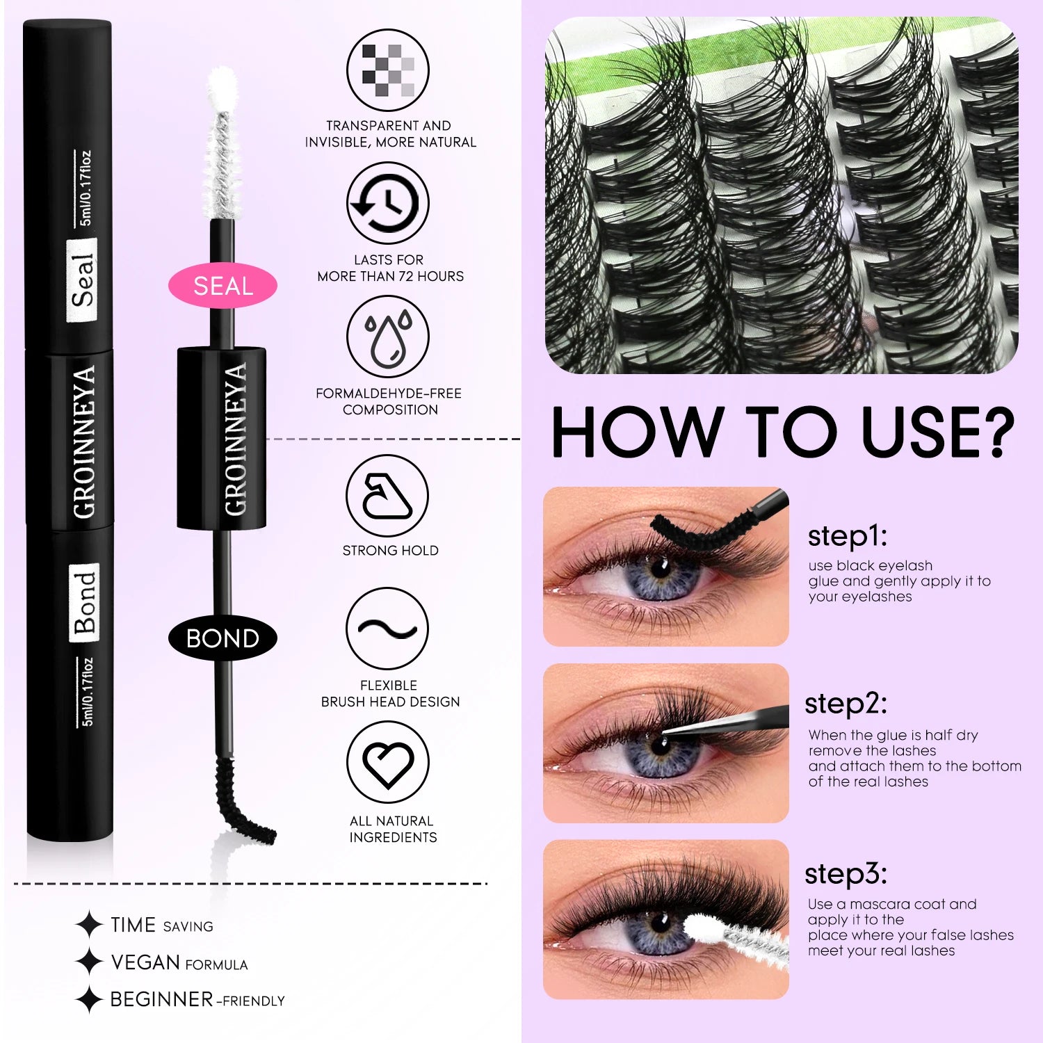 Manga Cluster Lash Kit Set