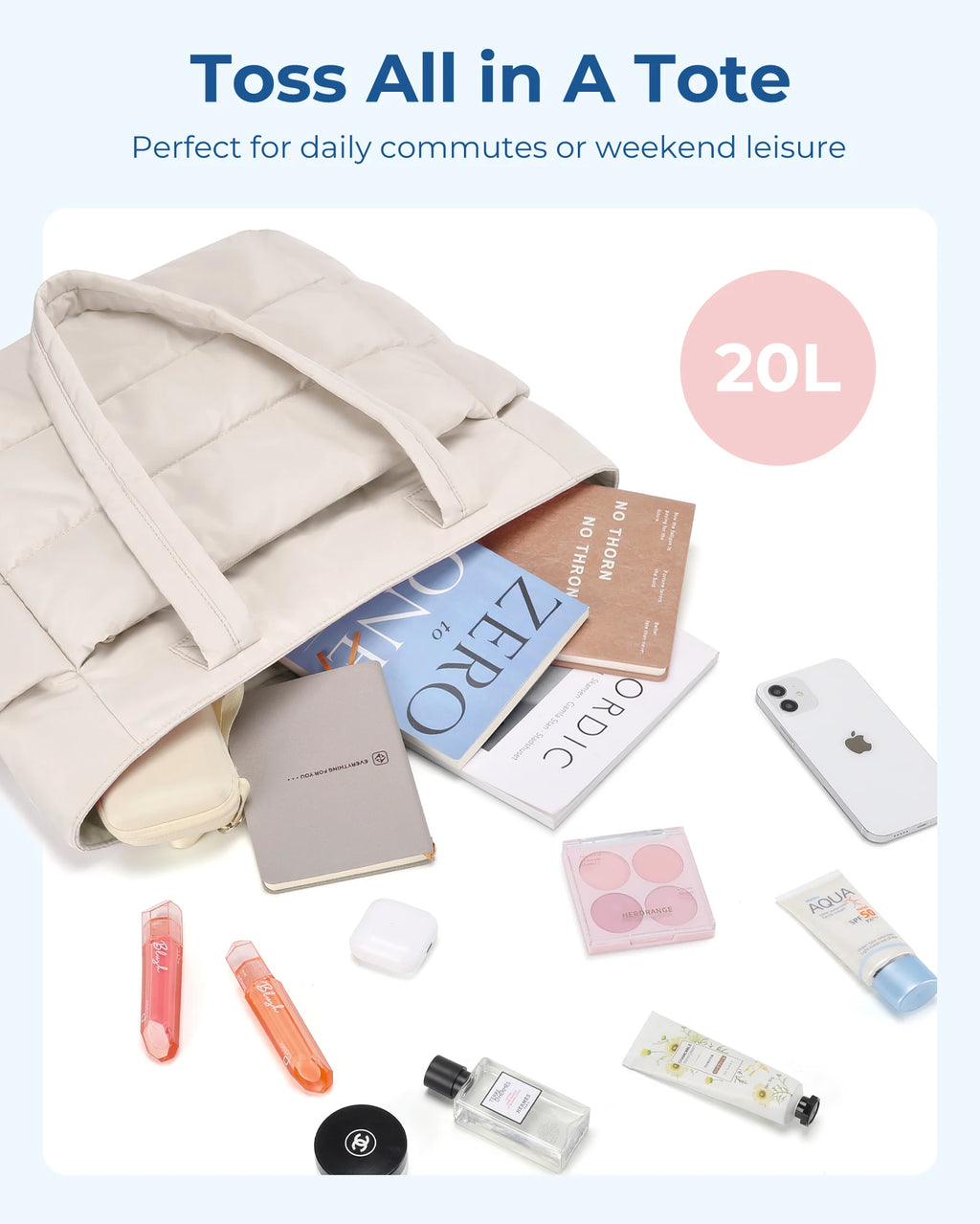 Everyday Commuter Work Tote Bag