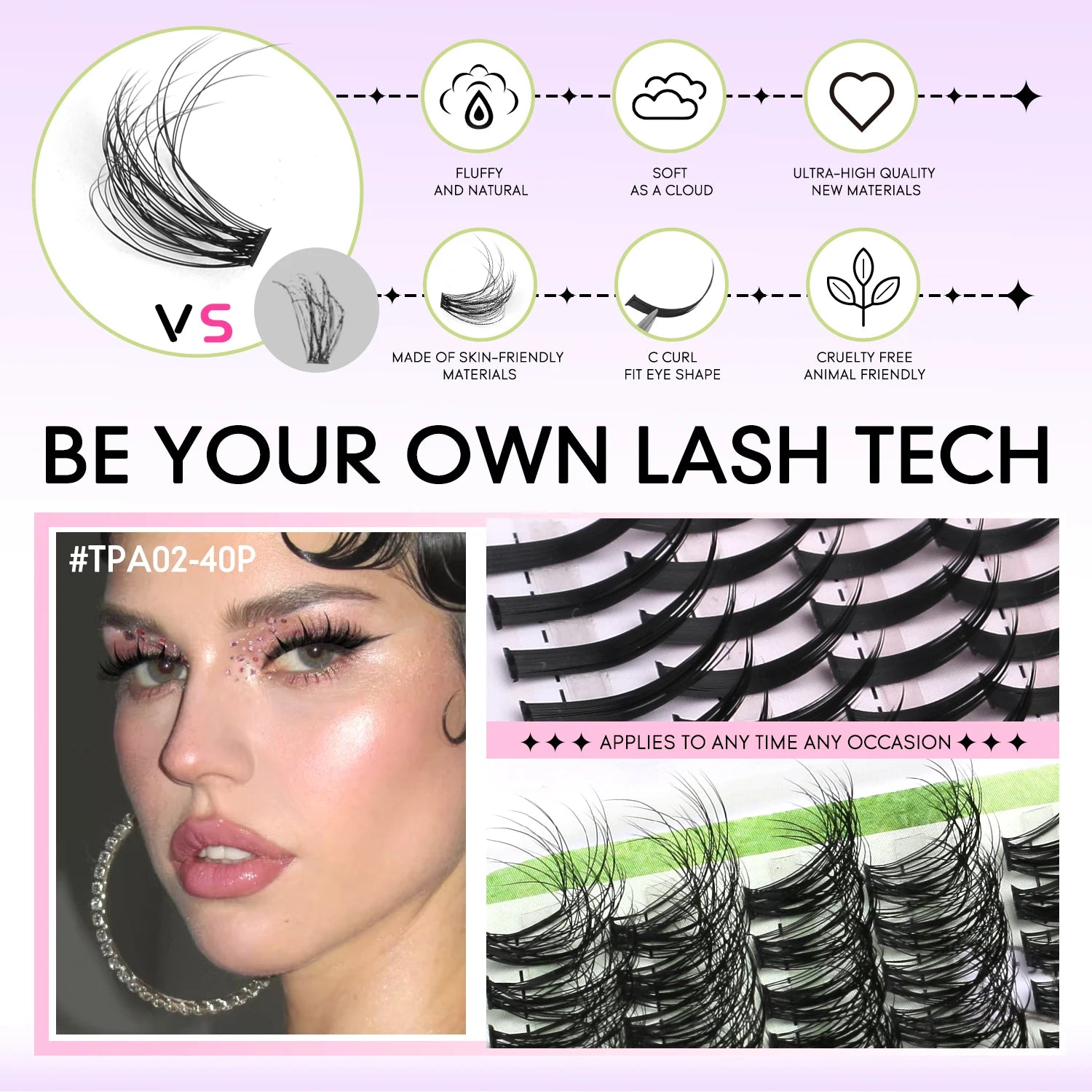 Manga Cluster Lash Kit Set