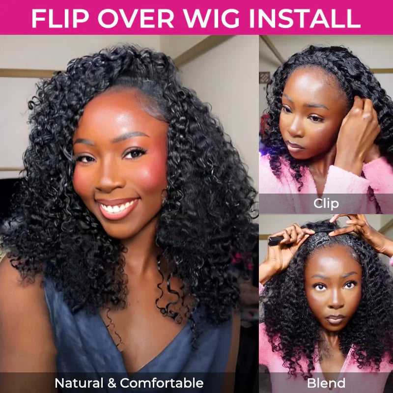 Afro Kinky Curly Headband Wig