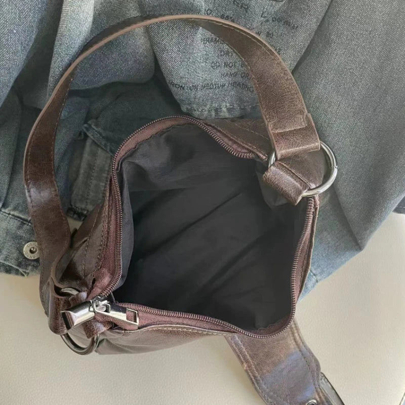Vintage Leather Mini Urban Messenger